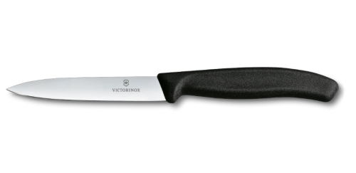 Schälmesser 8 cm, schwarzer Kunststoff - Victorinox